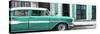 Cuba Fuerte Collection Panoramic - Old Classic American Green Car-Philippe Hugonnard-Stretched Canvas