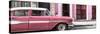 Cuba Fuerte Collection Panoramic - Old Classic American Pink Car-Philippe Hugonnard-Stretched Canvas