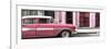 Cuba Fuerte Collection Panoramic - Old Classic American Pink Car-Philippe Hugonnard-Framed Photographic Print