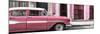 Cuba Fuerte Collection Panoramic - Old Classic American Pink Car-Philippe Hugonnard-Mounted Photographic Print