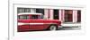 Cuba Fuerte Collection Panoramic - Old Classic American Red Car-Philippe Hugonnard-Framed Photographic Print