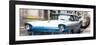 Cuba Fuerte Collection Panoramic - Old Ford Blue Car-Philippe Hugonnard-Framed Photographic Print