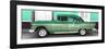 Cuba Fuerte Collection Panoramic - Old Green Car-Philippe Hugonnard-Framed Photographic Print