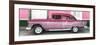 Cuba Fuerte Collection Panoramic - Old Pink Car-Philippe Hugonnard-Framed Photographic Print