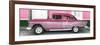 Cuba Fuerte Collection Panoramic - Old Pink Car-Philippe Hugonnard-Framed Photographic Print