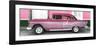 Cuba Fuerte Collection Panoramic - Old Pink Car-Philippe Hugonnard-Framed Photographic Print