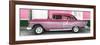 Cuba Fuerte Collection Panoramic - Old Pink Car-Philippe Hugonnard-Framed Photographic Print