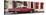 Cuba Fuerte Collection Panoramic - Old Red Car in Havana-Philippe Hugonnard-Stretched Canvas