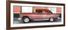 Cuba Fuerte Collection Panoramic - Old Red Car-Philippe Hugonnard-Framed Photographic Print