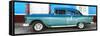 Cuba Fuerte Collection Panoramic - Old Teal Car-Philippe Hugonnard-Framed Stretched Canvas