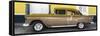 Cuba Fuerte Collection Panoramic - Old Yellow Car-Philippe Hugonnard-Framed Stretched Canvas