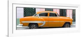 Cuba Fuerte Collection Panoramic - Orange Bel Air Classic Car-Philippe Hugonnard-Framed Photographic Print