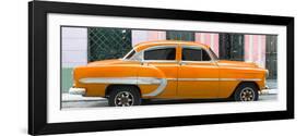 Cuba Fuerte Collection Panoramic - Orange Bel Air Classic Car-Philippe Hugonnard-Framed Photographic Print