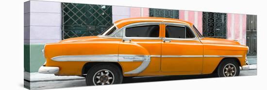 Cuba Fuerte Collection Panoramic - Orange Bel Air Classic Car-Philippe Hugonnard-Stretched Canvas