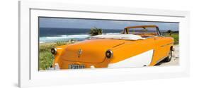 Cuba Fuerte Collection Panoramic - Orange Cabriolet Classic Car-Philippe Hugonnard-Framed Photographic Print