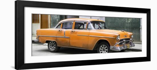 Cuba Fuerte Collection Panoramic - Orange Chevy-Philippe Hugonnard-Framed Photographic Print