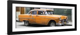 Cuba Fuerte Collection Panoramic - Orange Chevy-Philippe Hugonnard-Framed Photographic Print