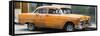 Cuba Fuerte Collection Panoramic - Orange Chevy-Philippe Hugonnard-Framed Stretched Canvas