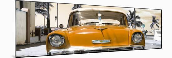 Cuba Fuerte Collection Panoramic - Orange Chevy-Philippe Hugonnard-Mounted Photographic Print