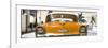 Cuba Fuerte Collection Panoramic - Orange Chevy-Philippe Hugonnard-Framed Premium Photographic Print