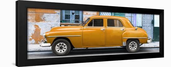 Cuba Fuerte Collection Panoramic - Orange Classic American Car-Philippe Hugonnard-Framed Photographic Print