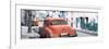 Cuba Fuerte Collection Panoramic - Orange Classic Car in Havana-Philippe Hugonnard-Framed Photographic Print