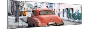 Cuba Fuerte Collection Panoramic - Orange Classic Car in Havana-Philippe Hugonnard-Mounted Photographic Print