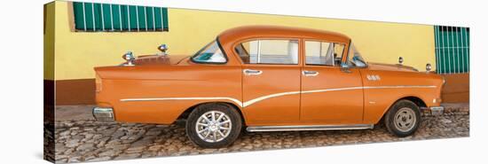 Cuba Fuerte Collection Panoramic - Orange Classic Car in Trinidad-Philippe Hugonnard-Stretched Canvas