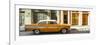 Cuba Fuerte Collection Panoramic - Orange Classic Chevy-Philippe Hugonnard-Framed Photographic Print