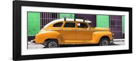 Cuba Fuerte Collection Panoramic - Orange Vintage Car-Philippe Hugonnard-Framed Photographic Print
