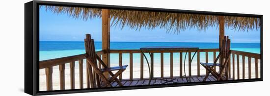 Cuba Fuerte Collection Panoramic - Paradise Beach Hut-Philippe Hugonnard-Framed Stretched Canvas