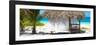 Cuba Fuerte Collection Panoramic - Paradise Beach Hut-Philippe Hugonnard-Framed Photographic Print
