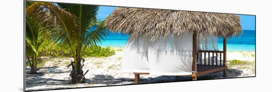 Cuba Fuerte Collection Panoramic - Paradise Beach Hut-Philippe Hugonnard-Mounted Photographic Print