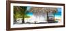 Cuba Fuerte Collection Panoramic - Paradise Beach Hut-Philippe Hugonnard-Framed Photographic Print