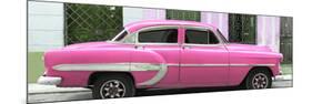 Cuba Fuerte Collection Panoramic - Pink Bel Air Classic Car-Philippe Hugonnard-Mounted Photographic Print