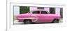 Cuba Fuerte Collection Panoramic - Pink Bel Air Classic Car-Philippe Hugonnard-Framed Photographic Print