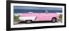 Cuba Fuerte Collection Panoramic - Pink Cabriolet Car-Philippe Hugonnard-Framed Photographic Print