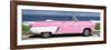 Cuba Fuerte Collection Panoramic - Pink Cabriolet Car-Philippe Hugonnard-Framed Photographic Print