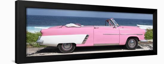 Cuba Fuerte Collection Panoramic - Pink Cabriolet Car-Philippe Hugonnard-Framed Photographic Print