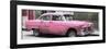 Cuba Fuerte Collection Panoramic - Pink Chevy-Philippe Hugonnard-Framed Photographic Print