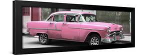 Cuba Fuerte Collection Panoramic - Pink Chevy-Philippe Hugonnard-Framed Photographic Print