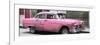 Cuba Fuerte Collection Panoramic - Pink Chevy-Philippe Hugonnard-Framed Photographic Print