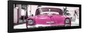 Cuba Fuerte Collection Panoramic - Pink Chevy-Philippe Hugonnard-Framed Photographic Print