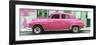 Cuba Fuerte Collection Panoramic - Pink Classic American Car-Philippe Hugonnard-Framed Photographic Print