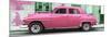 Cuba Fuerte Collection Panoramic - Pink Classic American Car-Philippe Hugonnard-Mounted Photographic Print