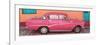 Cuba Fuerte Collection Panoramic - Pink Classic Car in Trinidad-Philippe Hugonnard-Framed Photographic Print