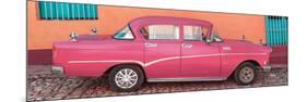 Cuba Fuerte Collection Panoramic - Pink Classic Car in Trinidad-Philippe Hugonnard-Mounted Photographic Print