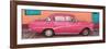 Cuba Fuerte Collection Panoramic - Pink Classic Car in Trinidad-Philippe Hugonnard-Framed Photographic Print