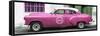 Cuba Fuerte Collection Panoramic - Pink Pontiac 1953 Original Classic Car-Philippe Hugonnard-Framed Stretched Canvas