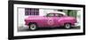 Cuba Fuerte Collection Panoramic - Pink Pontiac 1953 Original Classic Car-Philippe Hugonnard-Framed Photographic Print